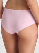 La modella / Il modello Donna indossa Panty in Modal di colore Rosa, Tinta unita, della serie Natural Skin di CALIDA, Vista posteriore