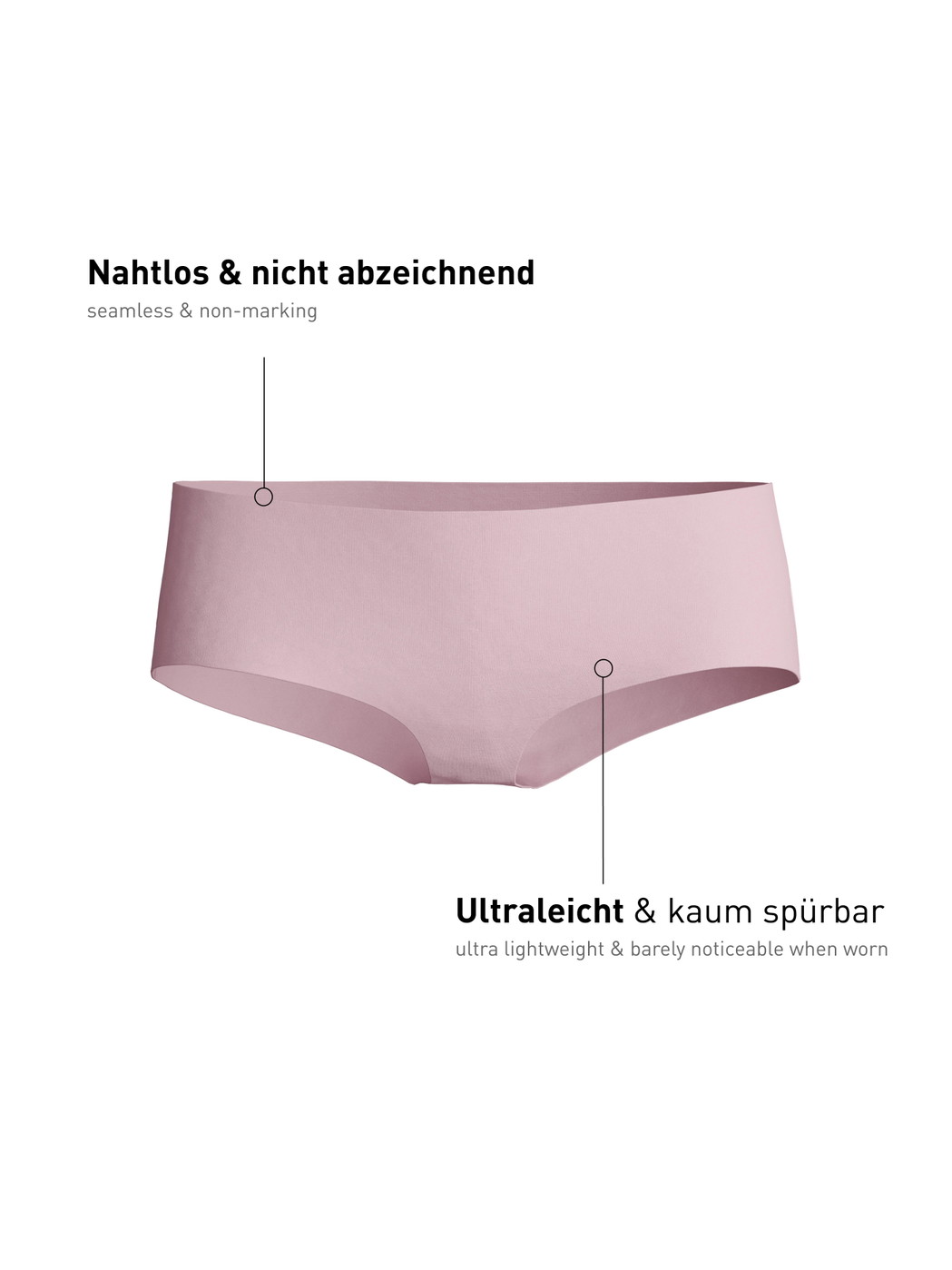 Damen - Seamless-Panty, low cut aus Modal in Violett, Einfarbig aus Serie Natural Skin von CALIDA