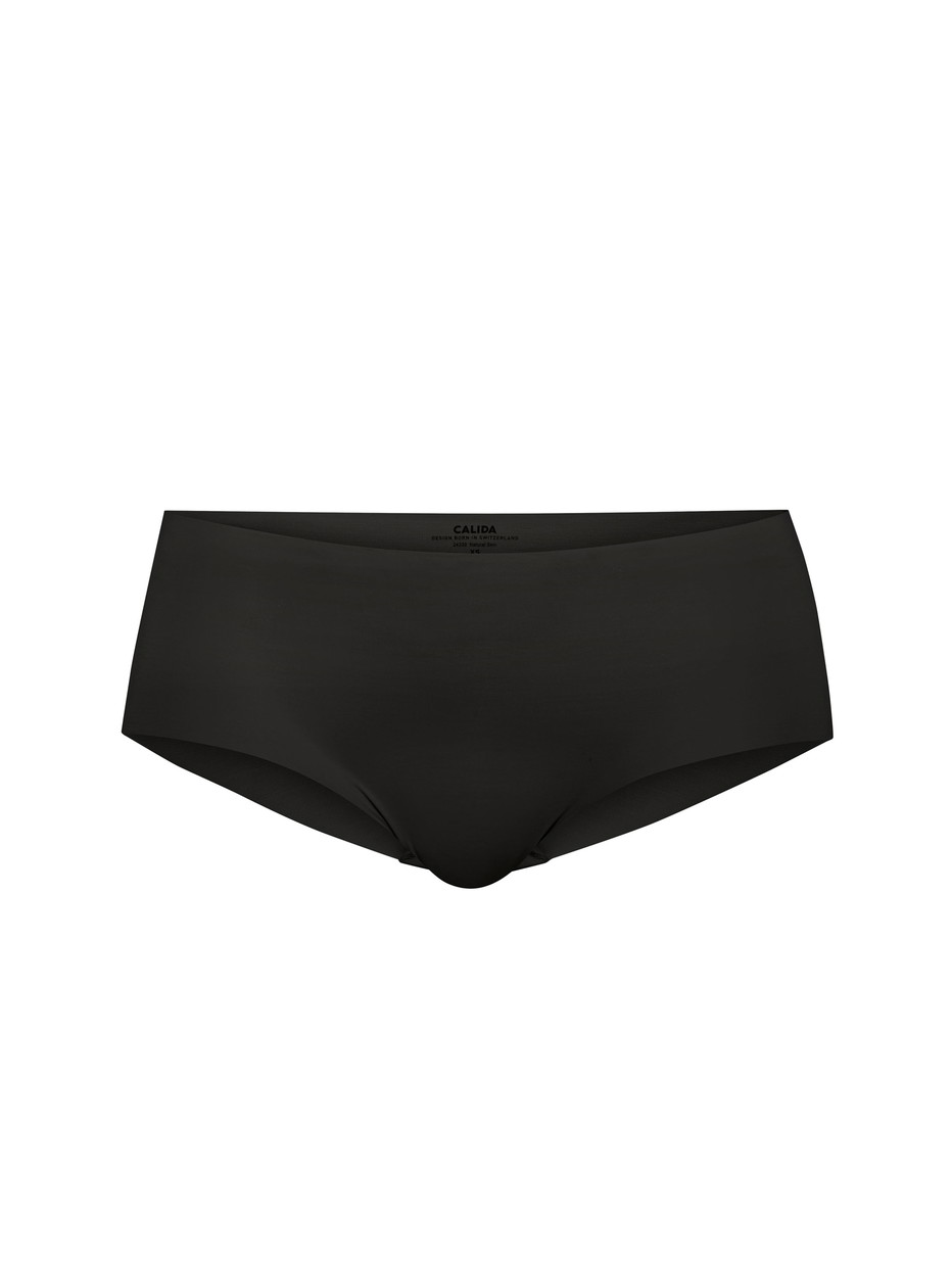 Damen - Seamless-Panty, low cut aus Modal in Schwarz, Einfarbig aus Serie Natural Skin von CALIDA