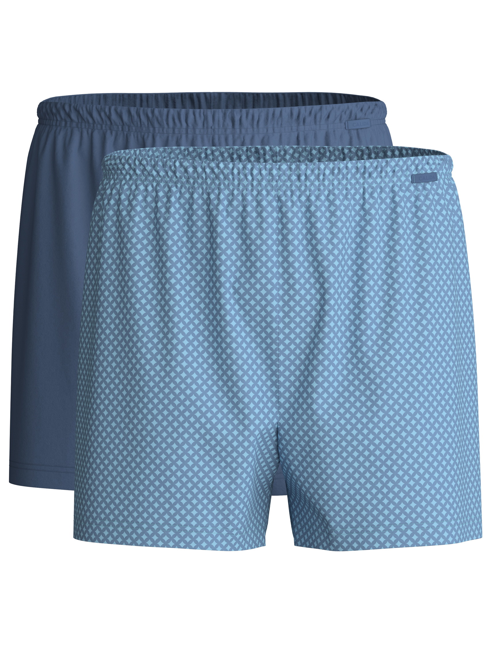 Multipack Herren - Boxershorts, 2er-Pack aus 100% Baumwolle in Blau, Gemustert aus Serie Cotton Special von CALIDA