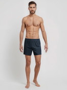 La modella / Il modello Uomo indossa Boxershorts, set da 2 in 100% cotone di colore Verde, Modello, della serie Cotton Special di CALIDA, Abbigliamento