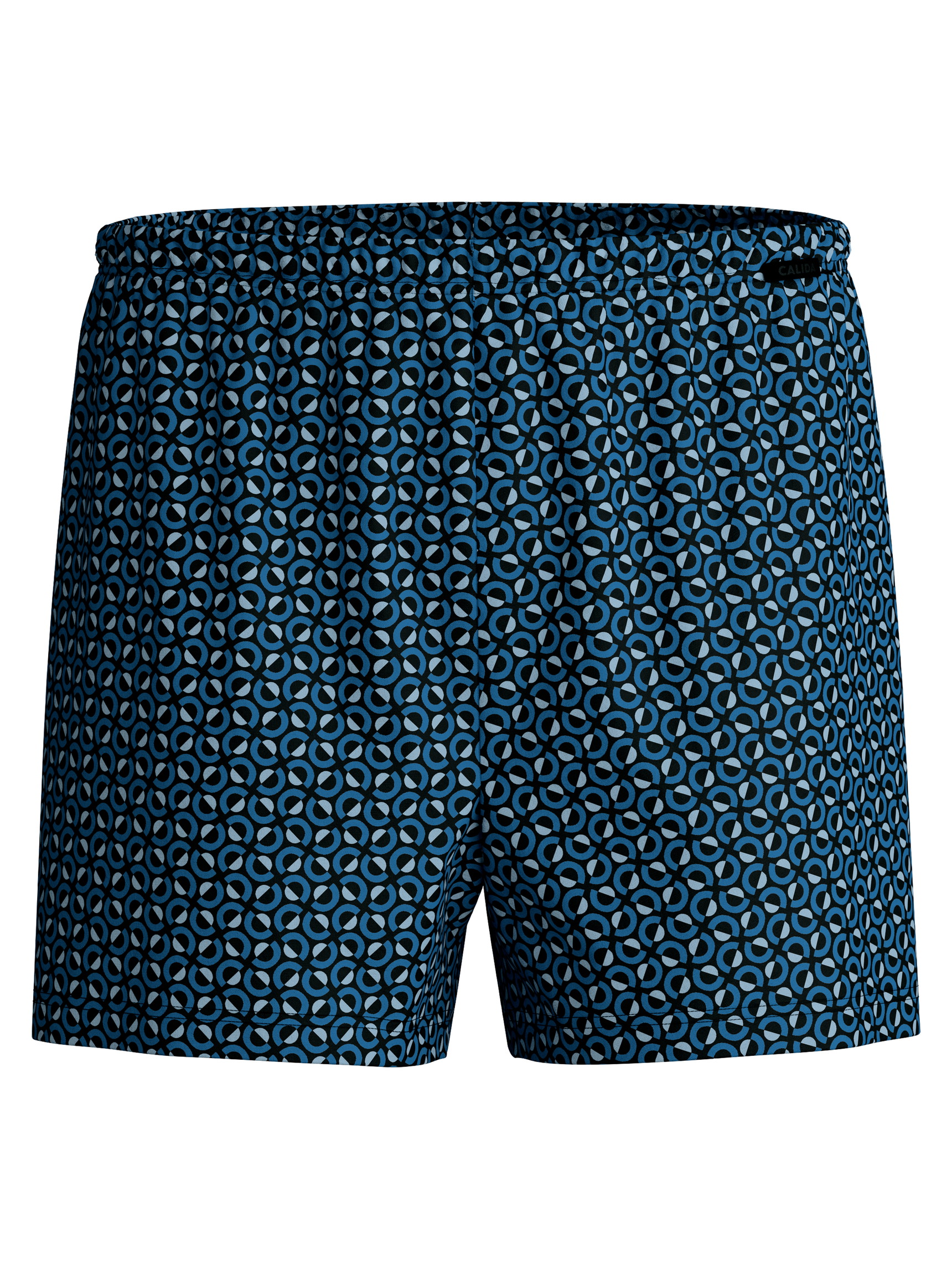Herren - Jersey-Boxershorts ohne Eingriff aus 100% Baumwolle in Blau, Gemustert aus Serie Prints von CALIDA