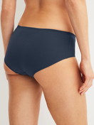 Le mannequin Femme porte le/la Panty taille basse en Coton de couleur Bleu, Unicolore, de la série Essential Cotton Spe de CALIDA, Vue arrière