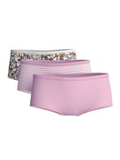 Multipack Femme - Culotte shorty, lot de 3 en Polyamide de couleur Violet, Floral, de la série Eco Sense de CALIDA
