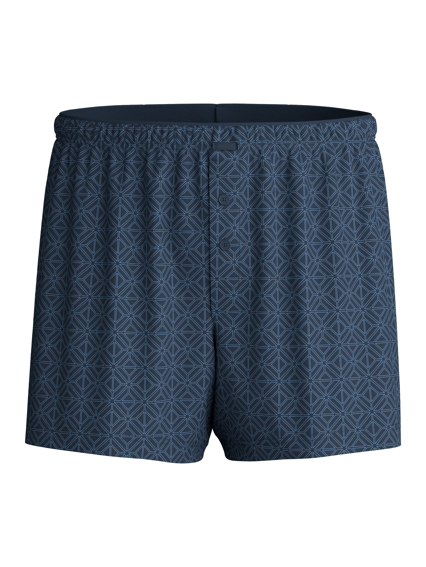 Uomo - Boxer con patta in 100% cotone di colore Blu, Modello, della serie Selected Cotton di CALIDA