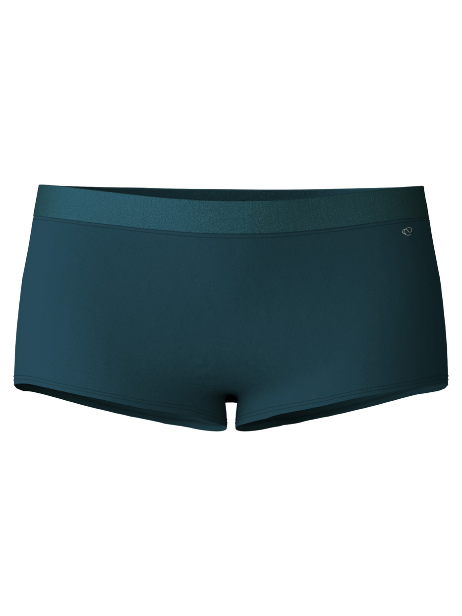 Femme - Panty taille haute en Coton de couleur Turquoise, Unicolore, de la série Cate de CALIDA