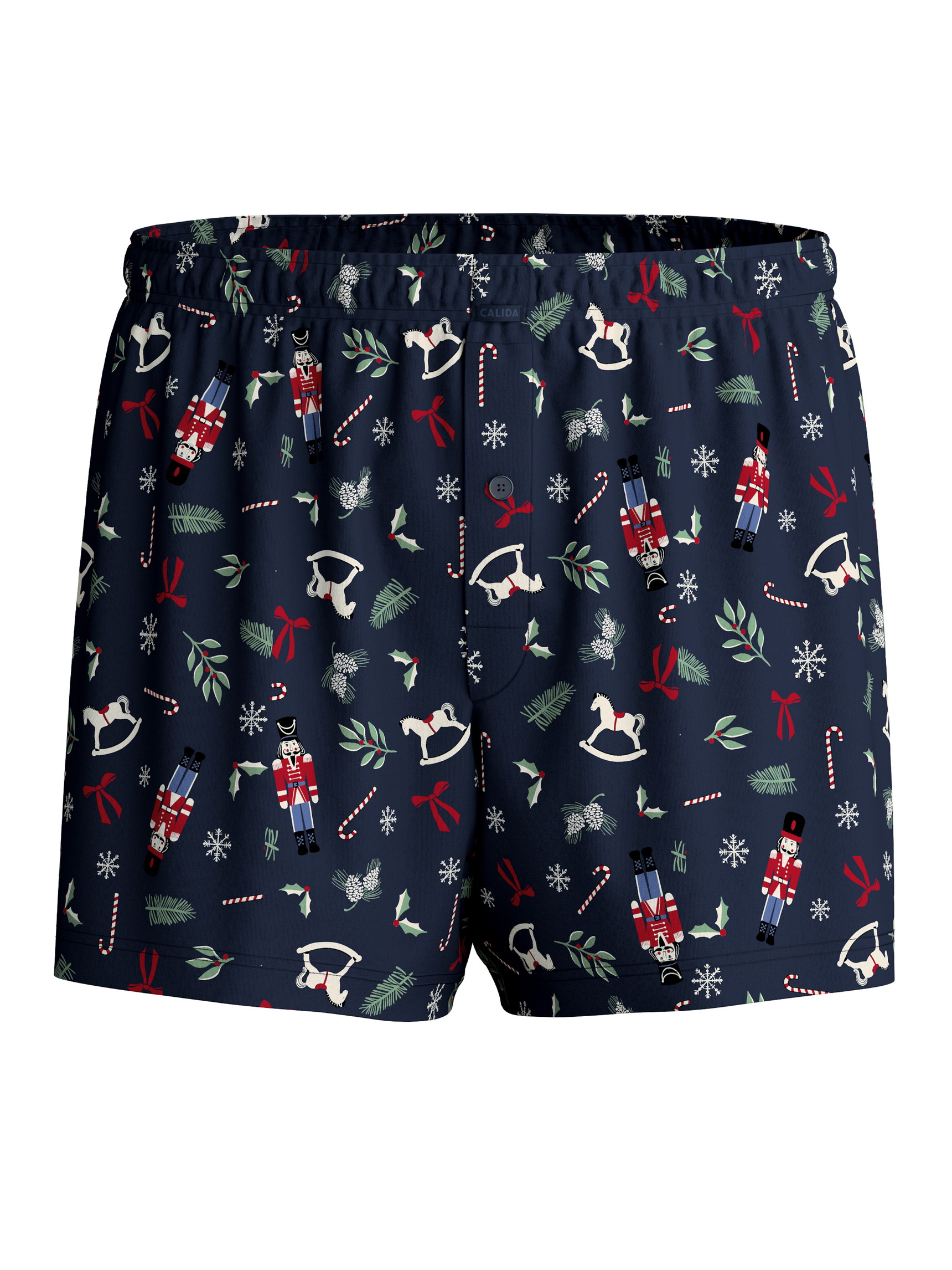 Herren - Boxershorts aus 100% Baumwolle in Blau, Gemustert aus Serie Family & Friends von CALIDA