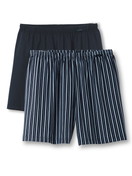 Multipack Uomo - Boxershorts, set da 2 in 100% cotone di colore Blu, A righe, della serie Prints Benefit di CALIDA