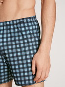 Uomo - Boxershorts, set da 2 in 100% cotone di colore Blu, A scacchi, della serie Prints Benefit di CALIDA, Dettaglio