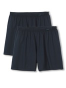 Multipack Uomo - Boxershorts, set da 2 in 100% cotone di colore Blu, Tinta unita, della serie Prints Benefit di CALIDA