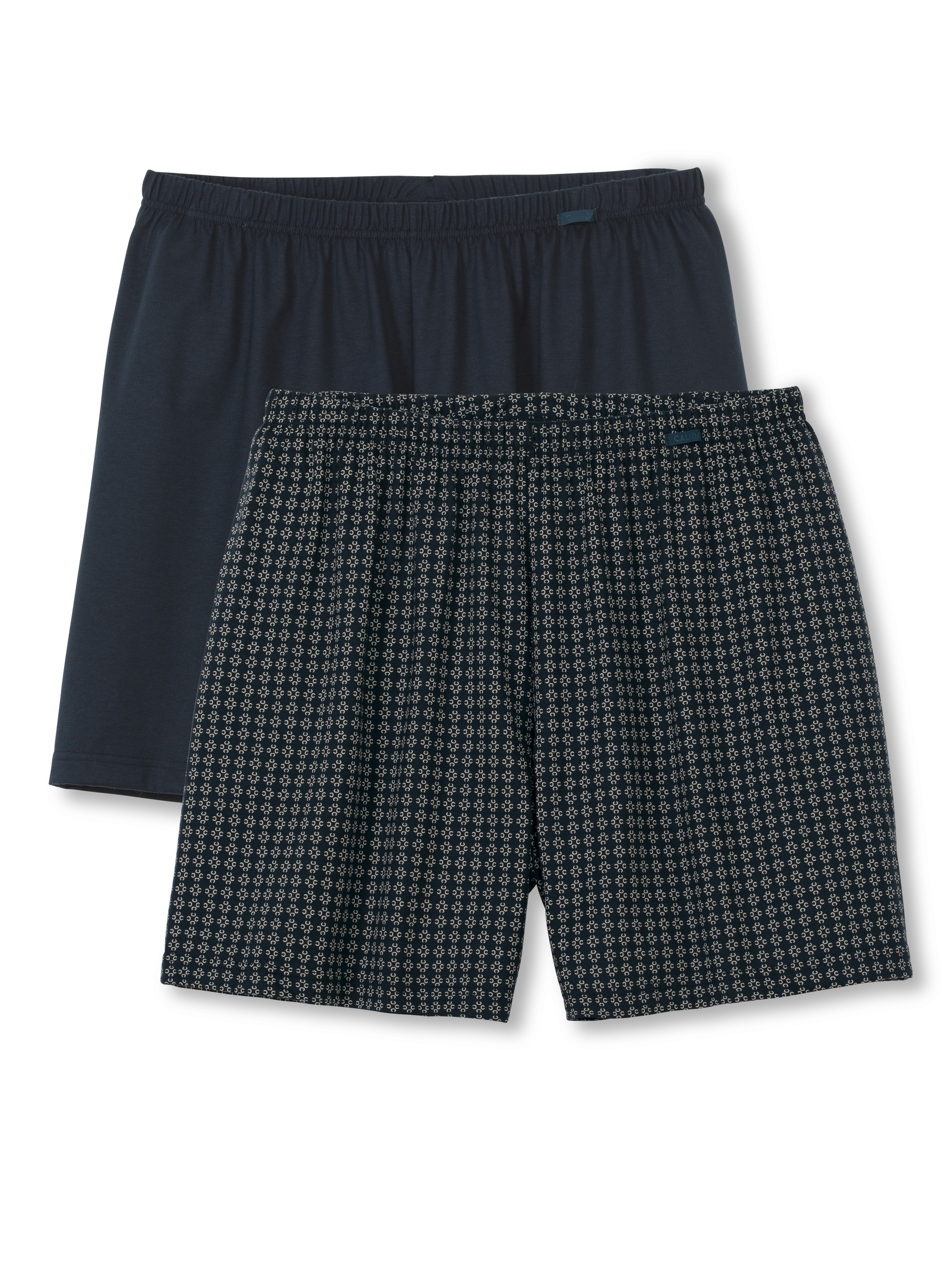 Multipack Herren - Boxershorts, 2er-Pack aus 100% Baumwolle in Blau, Motiv aus Serie Prints Benefit von CALIDA