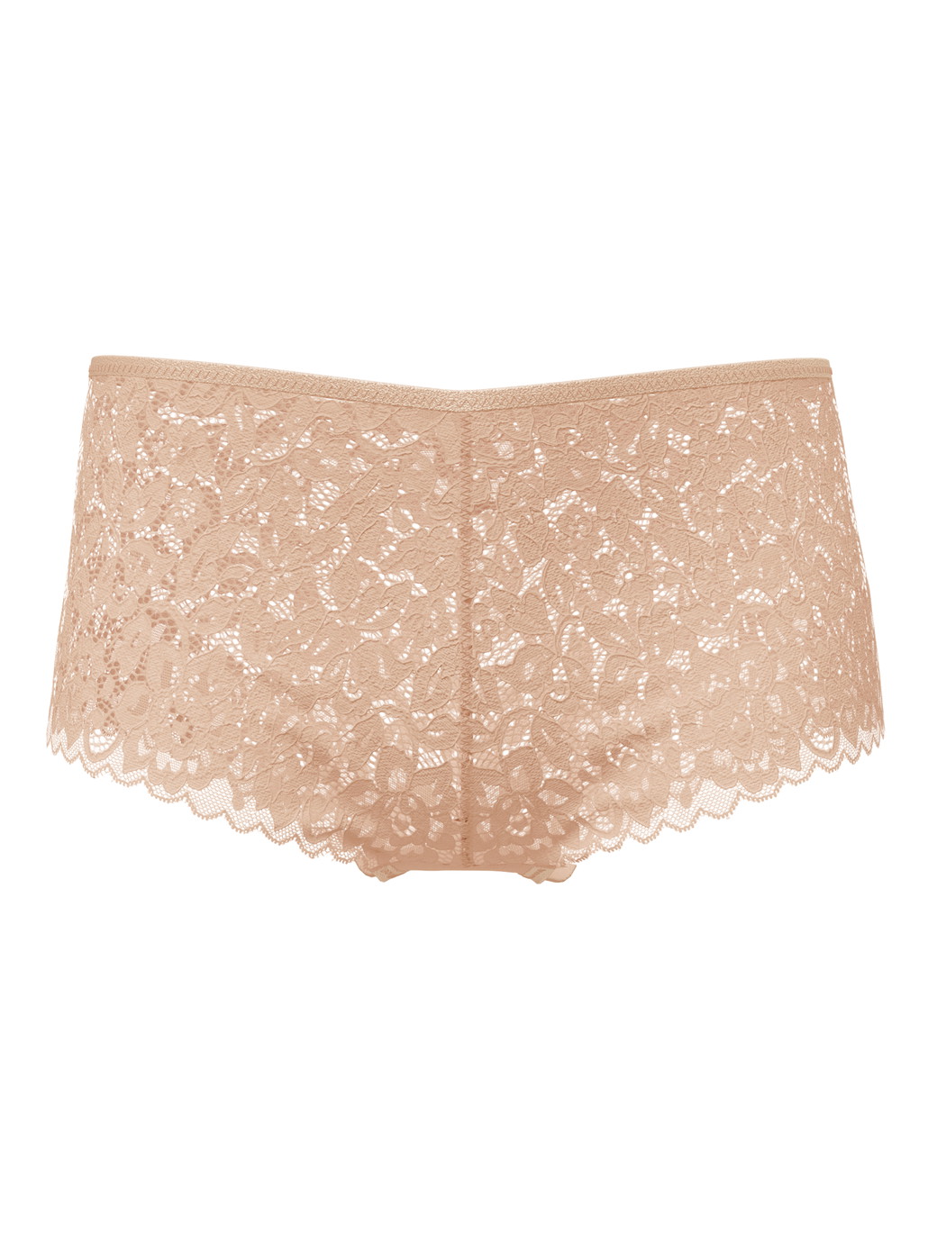 Damen - Panty, regular cut aus Swiss+Cotton in Beige, Spitze aus Serie Natural Comfort Lace von CALIDA