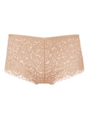 Women - Shorty regular cut made of Swiss+Cotton in Beige, Lace, from the Natural Comfort Lace series by CALIDA