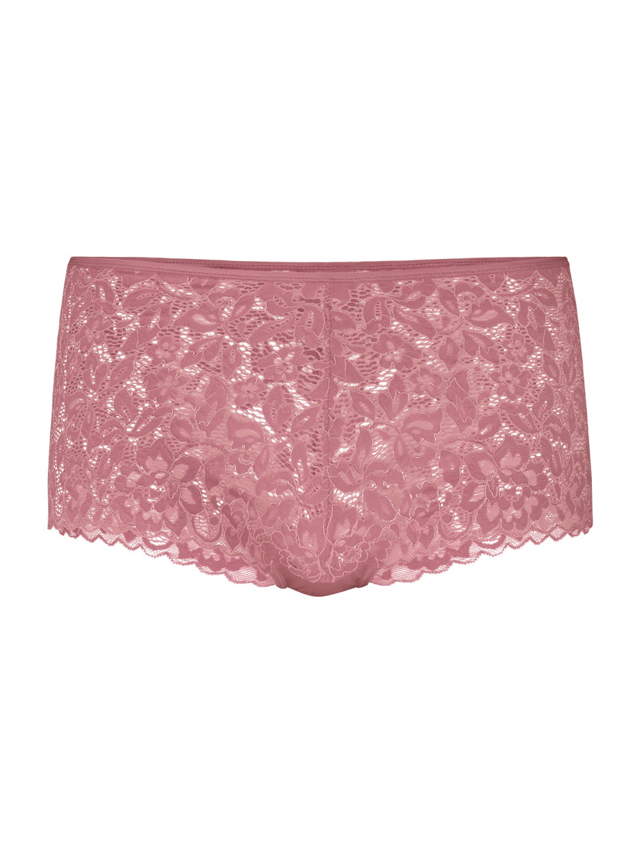 Damen - Panty, regular cut aus Baumwolle in Rosa, Spitze aus Serie Nat. Comfort Xtra von CALIDA