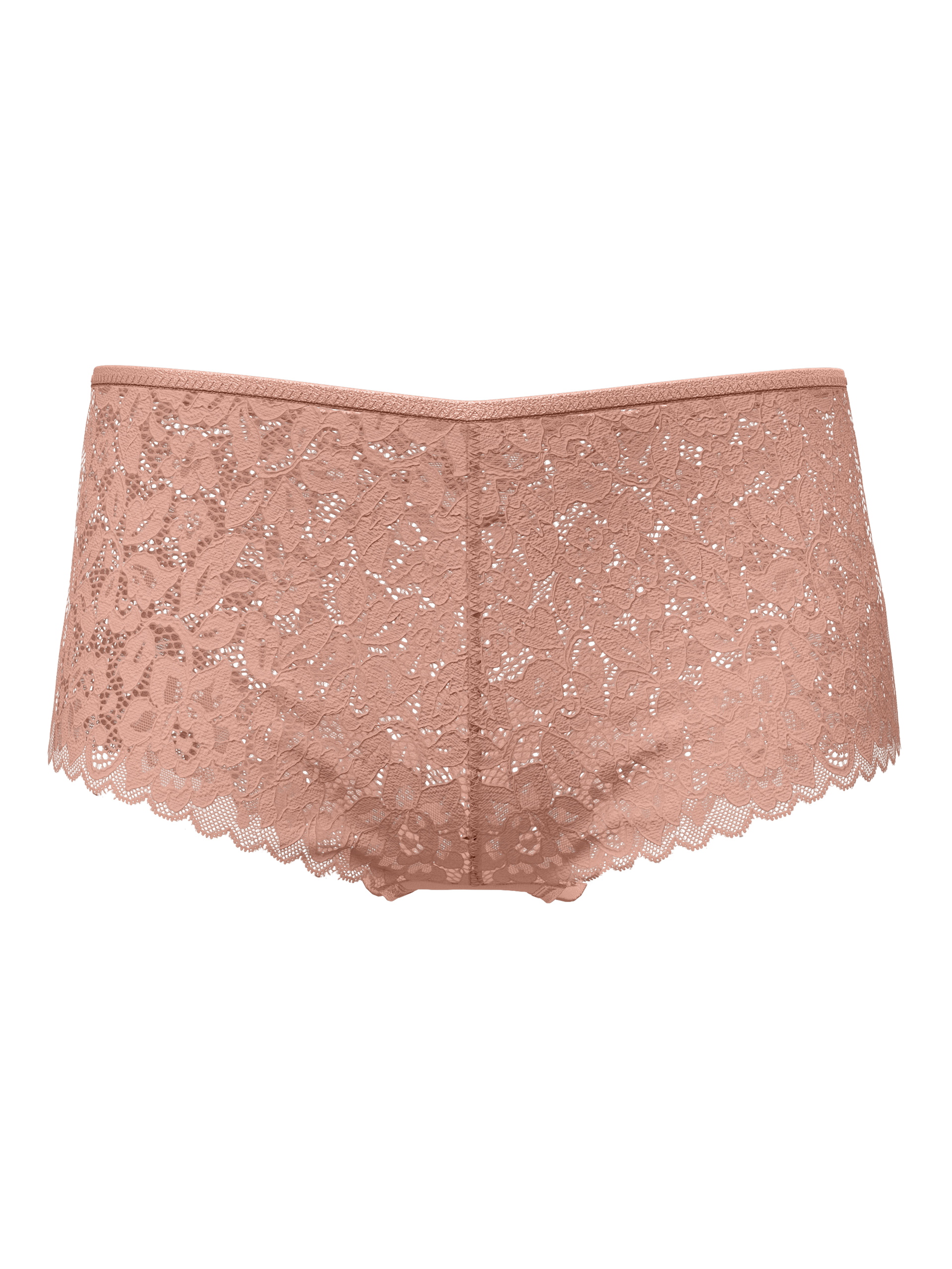 Damen - Panty, regular cut aus Baumwolle in Braun, Spitze aus Serie Natural Comfort Lace von CALIDA