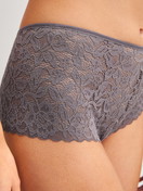 Women model is wearing Shorty regular cut made of Polyamide in Brown, Lace from the Natural Comfort Lace series by CALIDA, Detail