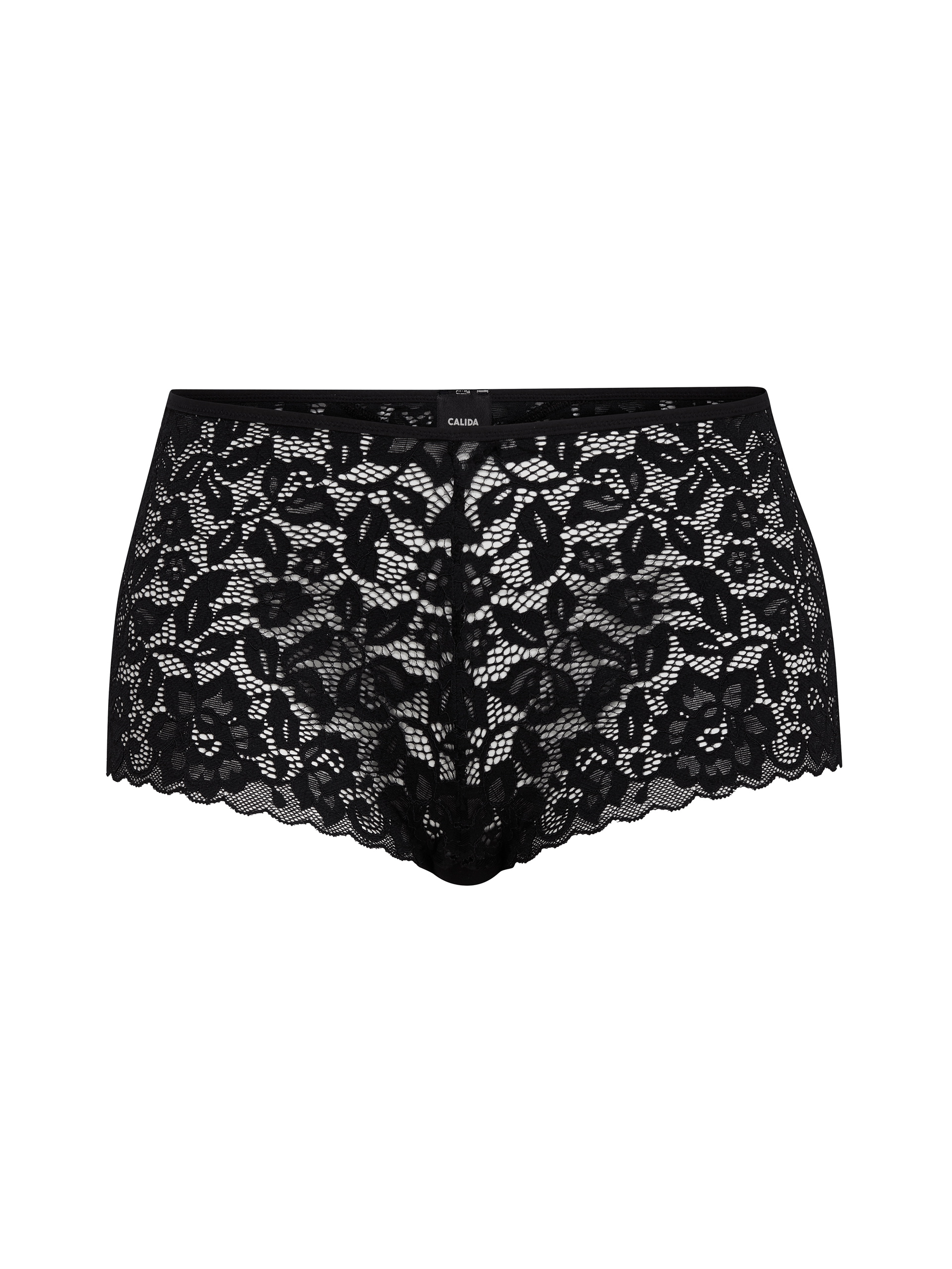 Damen - Panty, regular cut aus Swiss+Cotton in Schwarz, Spitze aus Serie Natural Comfort Lace von CALIDA