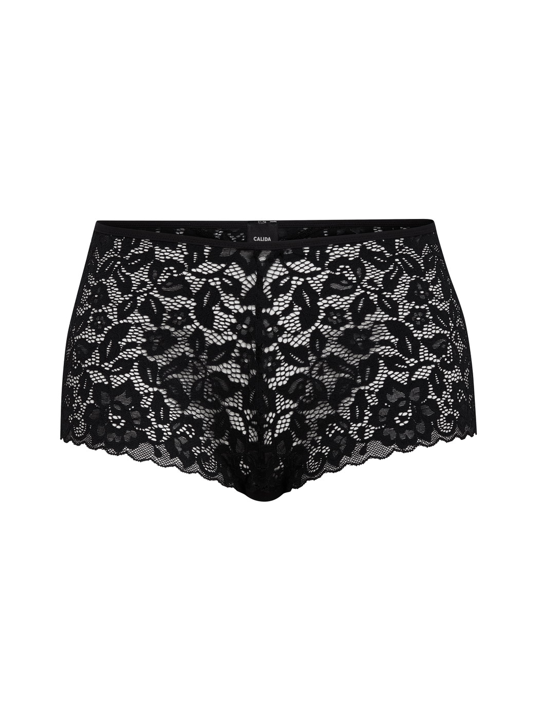 Damen - Panty, regular cut aus Swiss+Cotton in Schwarz, Spitze aus Serie Natural Comfort Lace von CALIDA