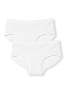 Multipack Women - Panty Low Cut, 2-Pack made of Cotton in White, Unicoloured, from the Benefit Women series by CALIDA