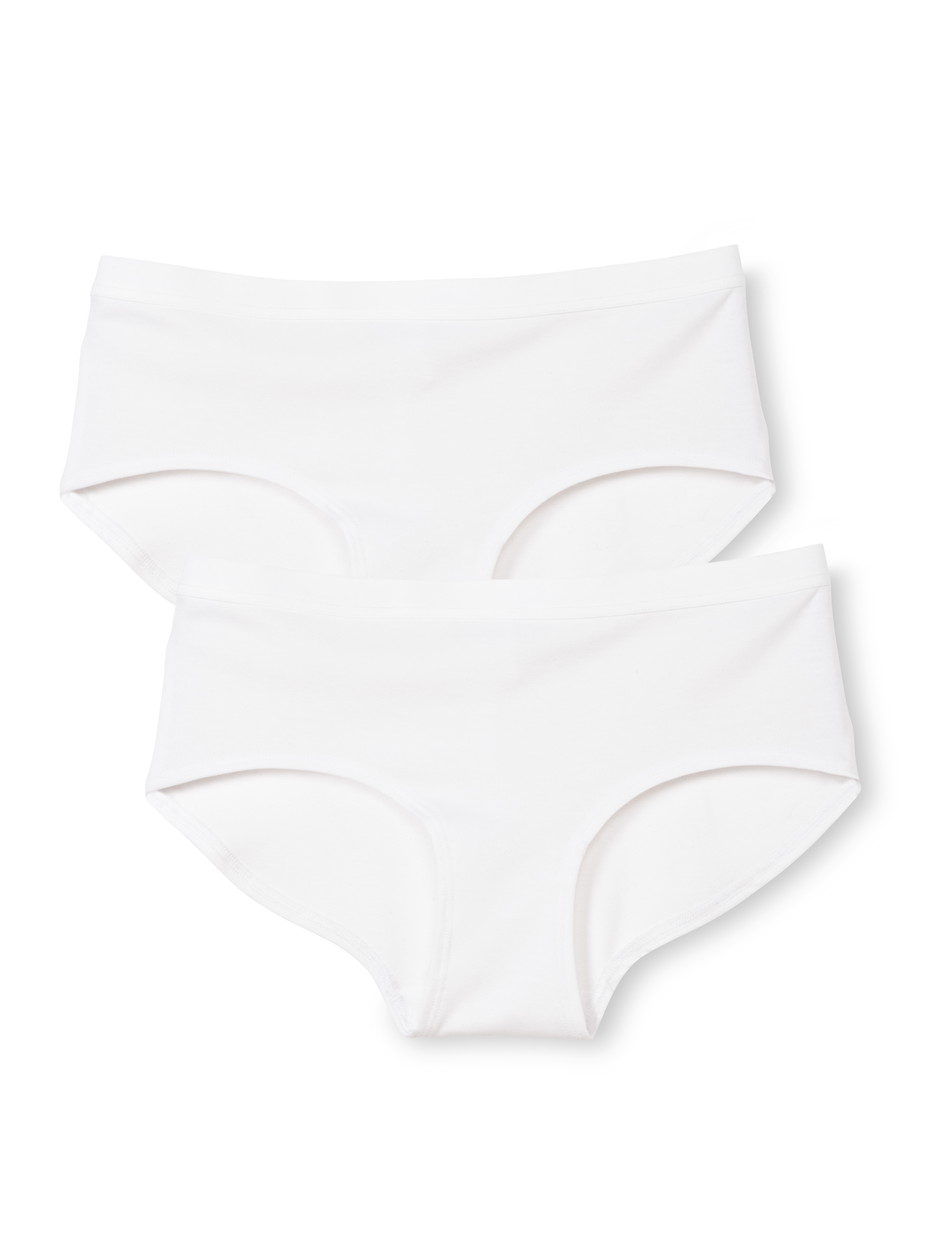 Multipack Damen - Panty, low cut, 2er-Pack aus Baumwolle in Weiß, Einfarbig aus Serie Benefit Women von CALIDA