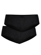 Multipack Women - Panty, 2-pack made of Cotton in Black, Unicoloured, from the Benefit Women series by CALIDA