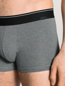 Men - Boxer brief made of Cotton in Grey, Unicoloured, from the Cotton Stretch series by CALIDA, Detail
