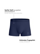 Herren - Boxer Brief aus Lyocell in Blau, Einfarbig aus Serie Natural Cooling von CALIDA