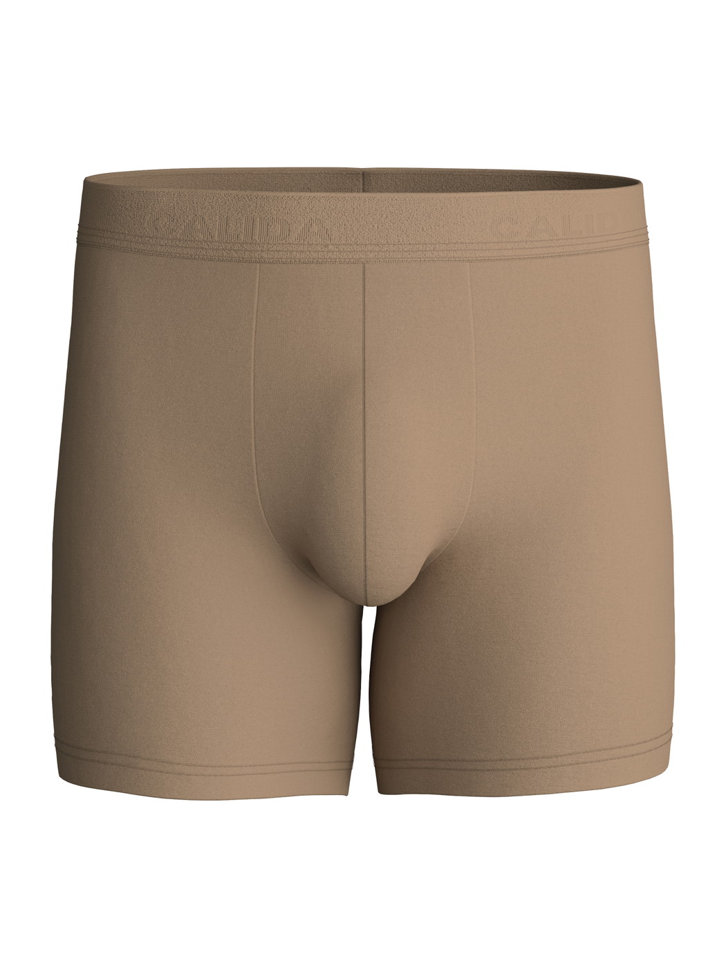 Uomo - Boxer lungo in TENCEL™ di colore Beige, Tinta unita, della serie Natural Cooling di CALIDA