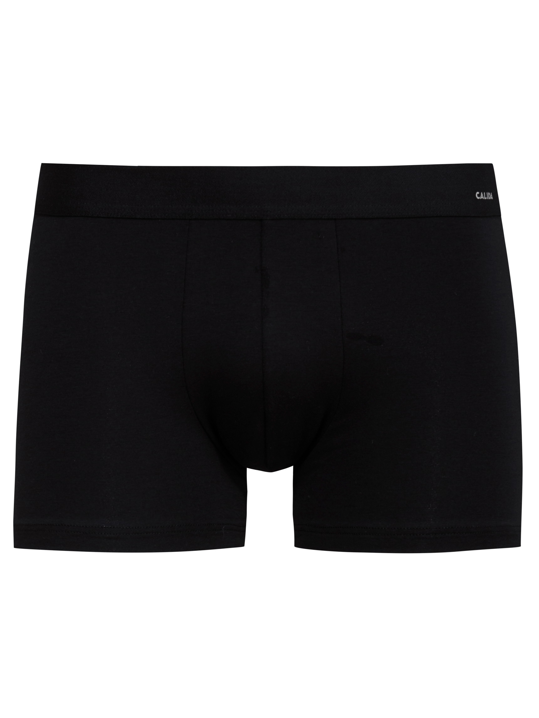 Herren - Boxer Brief mit Softbund aus Baumwolle in Schwarz, Einfarbig aus Serie Cotton Code von CALIDA