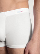 Uomo - Boxer brief in Cotone di colore Bianco, Tinta unita, della serie Evolution di CALIDA, Dettaglio