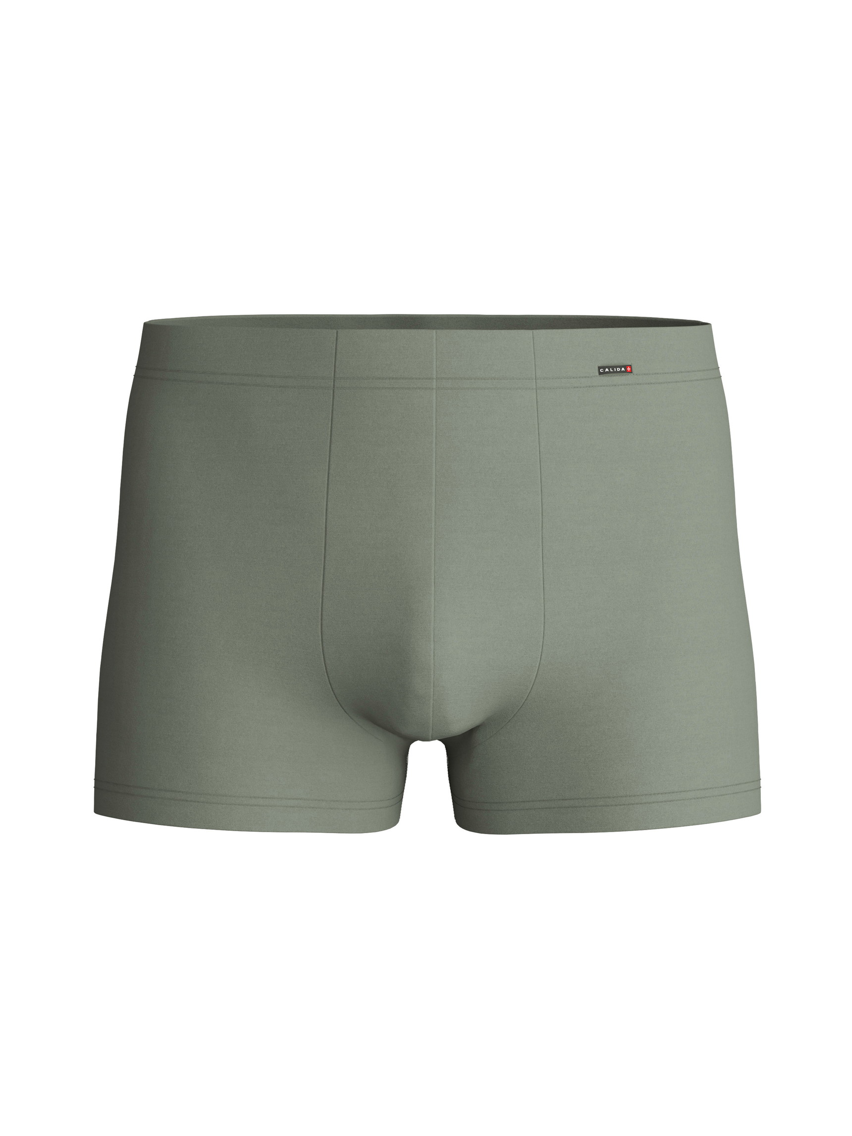 Uomo - Boxer brief in Cotone di colore Verde, Tinta unita, della serie Evolution di CALIDA