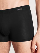 Homme - Boxer brief en Coton de couleur Noir, Unicolore, de la série Evolution de CALIDA, Détail