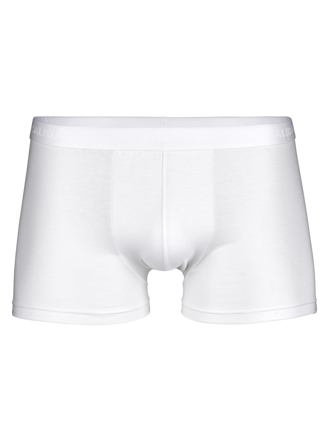 Herren - Boxer Brief mit Softbund aus Baumwolle in Weiß, Einfarbig aus Serie Evolution von CALIDA