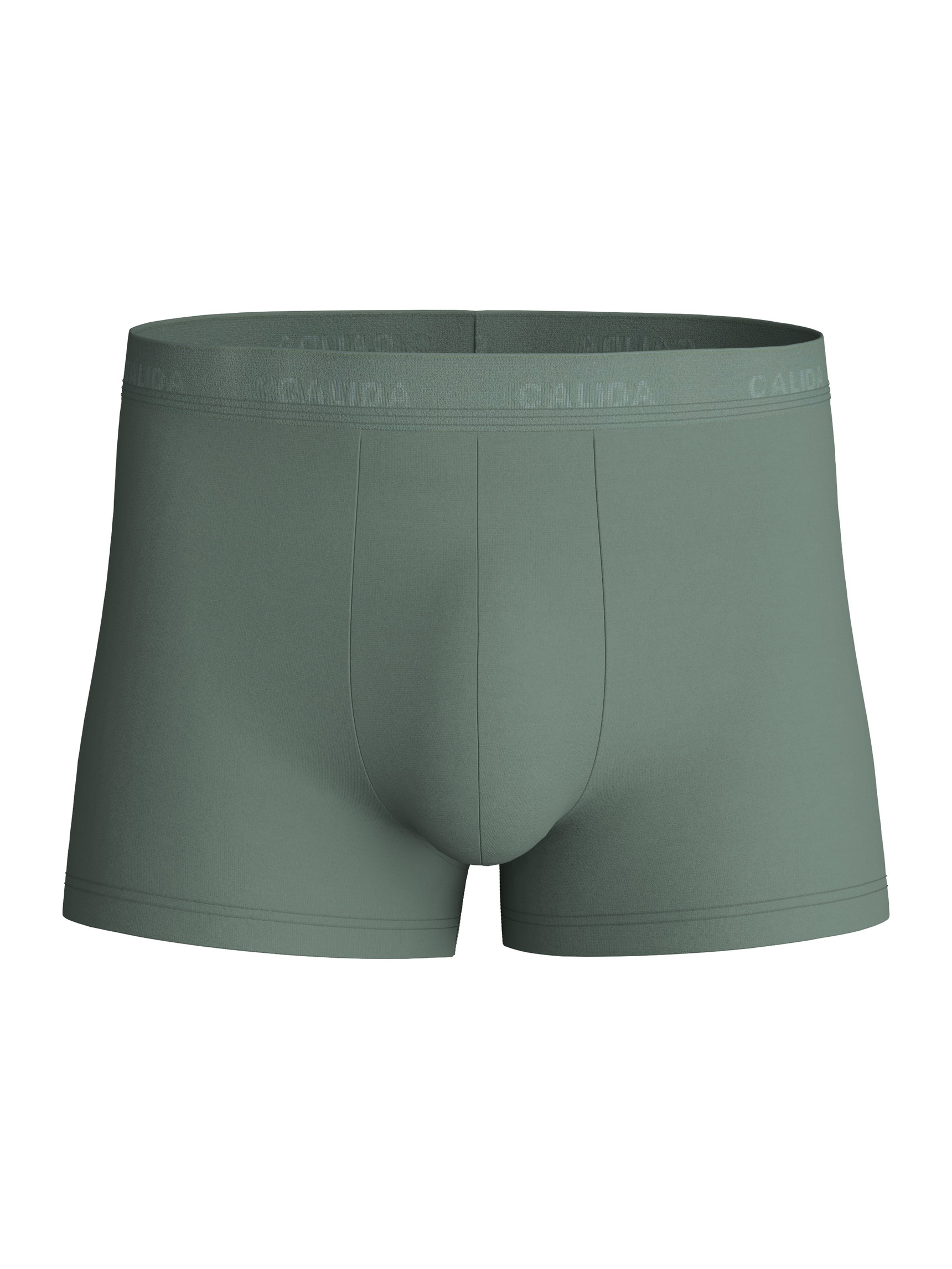 Uomo - Boxer brief in Cotone di colore Verde, Tinta unita, della serie Evolution di CALIDA