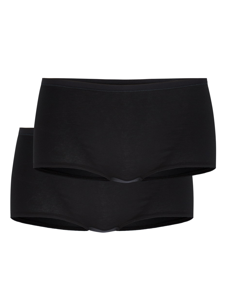 Multipack Damen - Panty, 2er-Pack aus Baumwolle in Schwarz, Einfarbig aus Serie Benefit Women von CALIDA