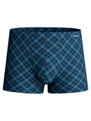 Uomo - Boxer brief in Cotone di colore Blu, A scacchi, della serie Cotton Code Design di CALIDA