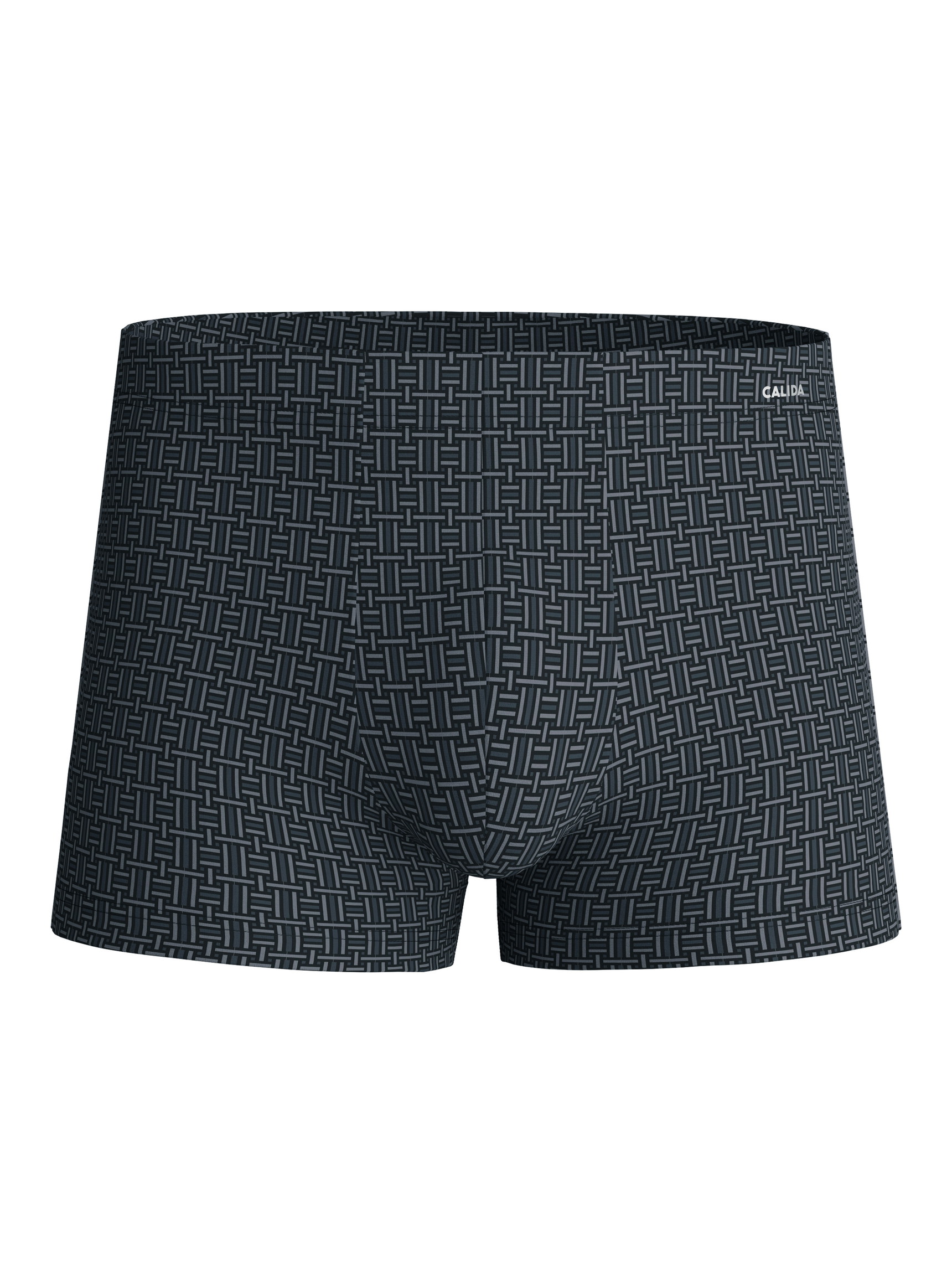 Herren - Boxer Brief aus Baumwolle in Schwarz, Gemustert aus Serie Cotton Code Design von CALIDA