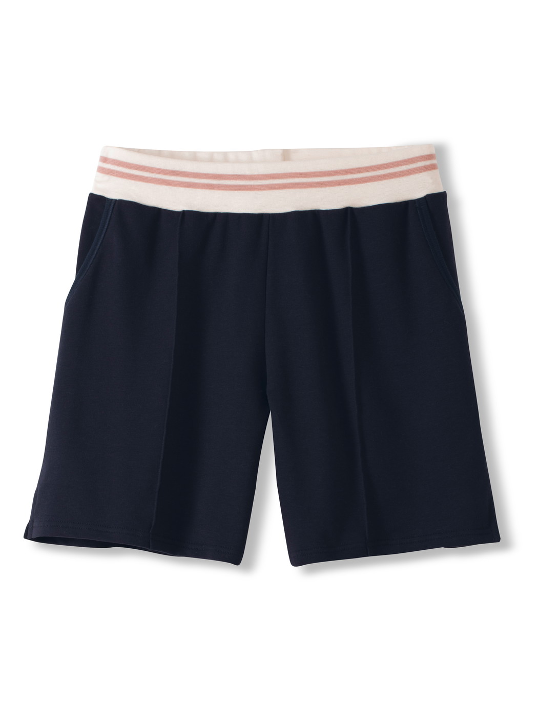Damen - Shorts aus Baumwolle in Blau, Einfarbig aus Serie Favourites Lounge von CALIDA, Freisteller, Weißer Hintergrund