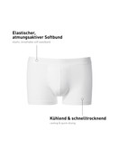 Herren - Boxer Brief mit Softbund aus Lyocell in Weiß, Einfarbig aus Serie Focus von CALIDA