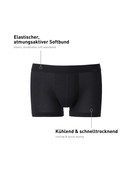 Herren - Boxer Brief mit Softbund aus Lyocell in Schwarz, Einfarbig aus Serie Focus von CALIDA