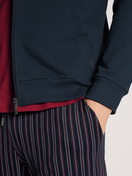 Herren - Bermudas aus 100% Baumwolle in Rot, Gestreift aus Serie Remix Basic Sleep von CALIDA, Detail