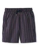 Herren - Bermudas aus 100% Baumwolle in Rot, Gestreift aus Serie Remix Basic Sleep von CALIDA