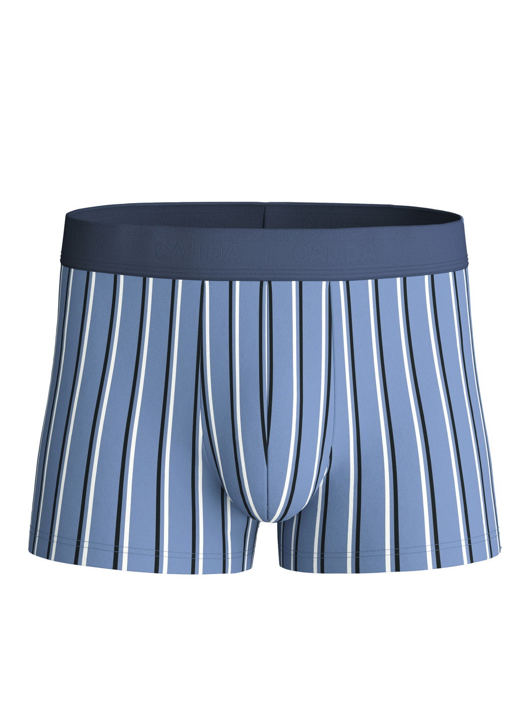 Uomo - Boxer brief in Pima® Cotone di colore Blu, A righe, della serie Grafic Cotton di CALIDA