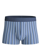 Herren - Boxer Brief mit Softgummibund aus Pima® Baumwolle in Blau, Gestreift aus Serie Grafic Cotton von CALIDA