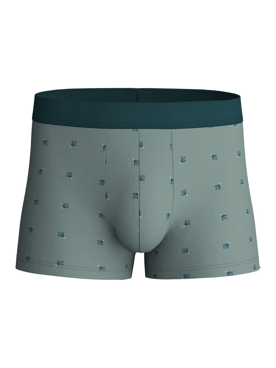 Uomo - Boxer brief in Cotone di colore Verde, Modello, della serie Grafic Cotton di CALIDA