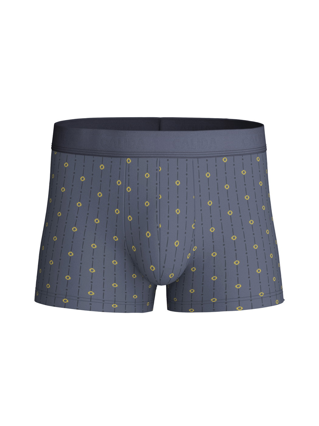 Herren - Boxer Brief mit Softgummibund aus Baumwolle in Grau, Gemustert aus Serie EDITION 85 von CALIDA