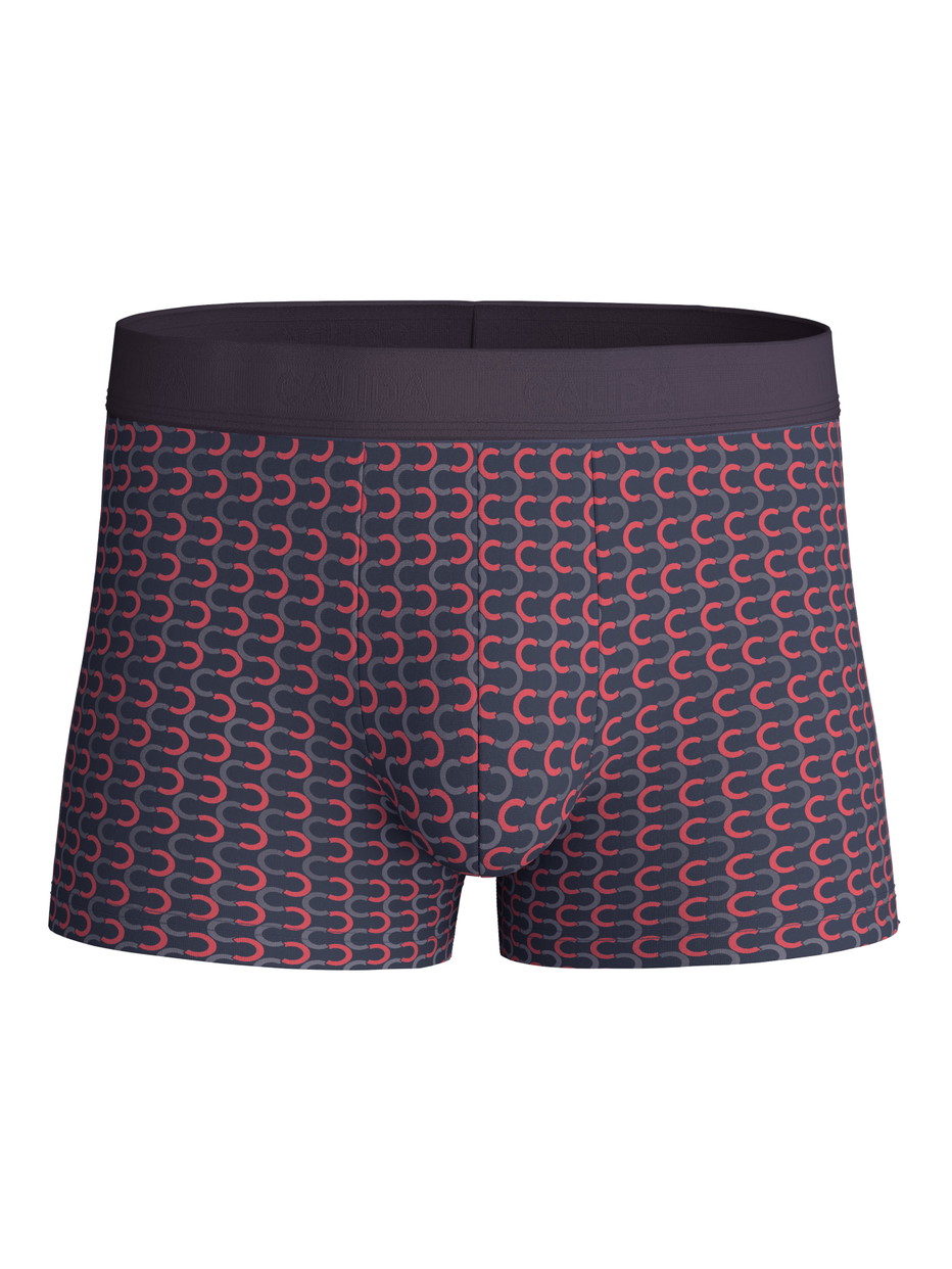 Herren - Boxer Brief mit Softgummibund aus Pima® Baumwolle in Grau, Gemustert aus Serie Grafic Cotton von CALIDA