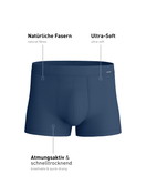 Herren - Boxer Brief mit Quick Dry Effekt aus Modal in Blau, Einfarbig aus Serie Balanced Day von CALIDA