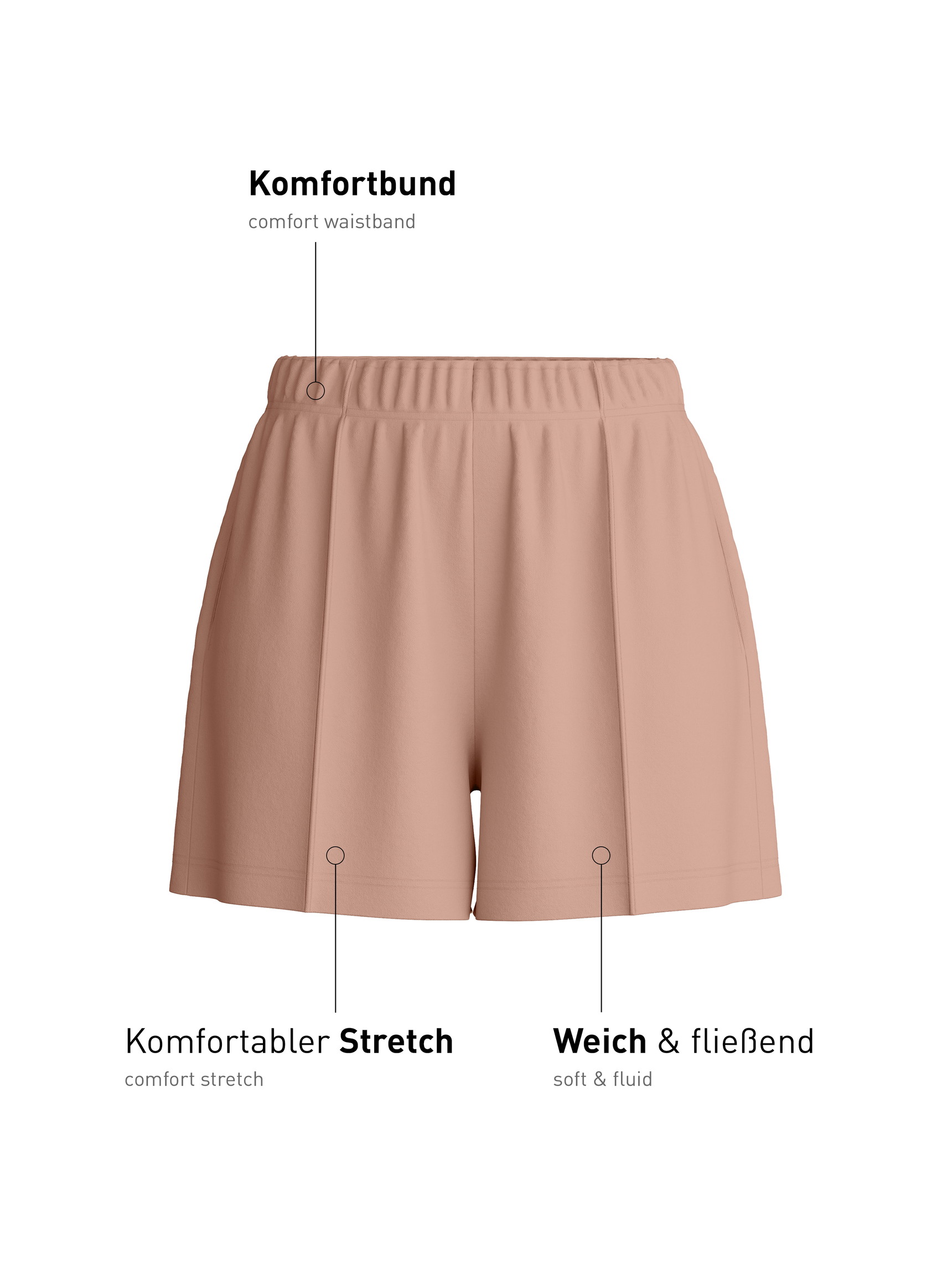 Women - Loungeshorts made of Modal in Brown, Unicoloured, from the Natural Loungewear series by CALIDA