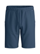 Herren - Bermudas mit Seitentaschen aus Baumwolle in Blau, Einfarbig aus Serie RMX Lounge Journey von CALIDA
